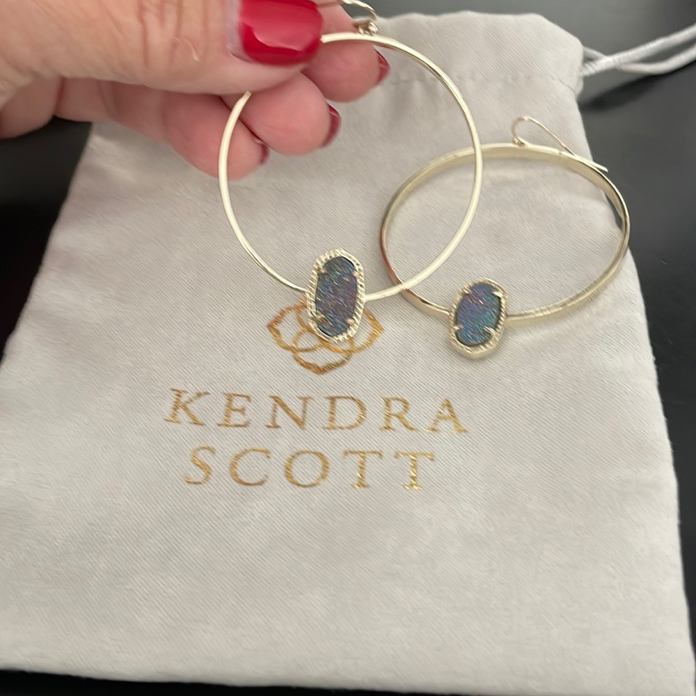 Kendra Scott gold hoop earrings